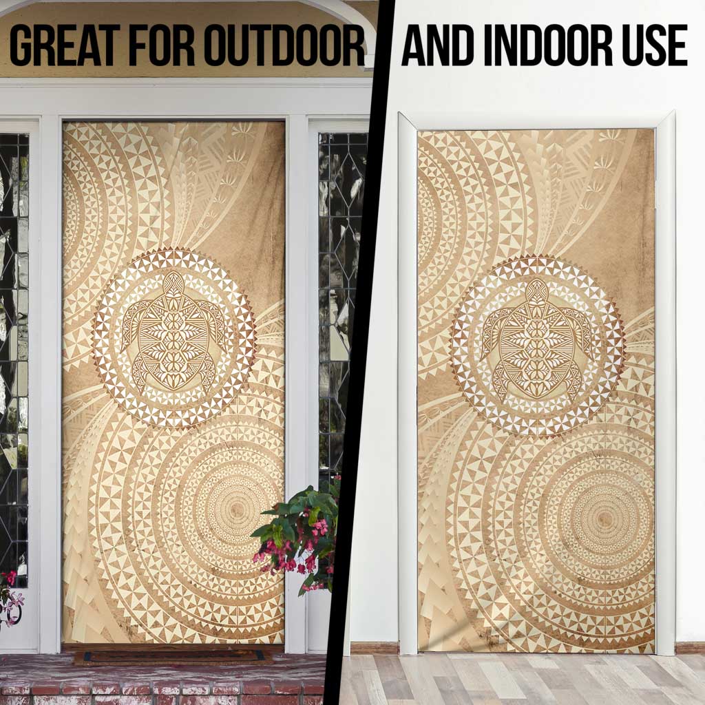 Tonga Ngatu Turtle Door Cover Vintage Tongan Tapa Cloth LT14 - Polynesian Pride