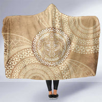 Tonga Ngatu Turtle Hooded Blanket Vintage Tongan Tapa Cloth LT14 One Size Brown - Polynesian Pride