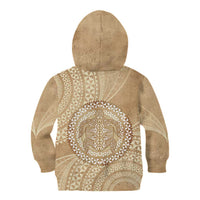 Tonga Ngatu Turtle Kid Hoodie Vintage Tongan Tapa Cloth LT14 - Polynesian Pride