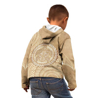 Tonga Ngatu Turtle Kid Hoodie Vintage Tongan Tapa Cloth LT14 - Polynesian Pride