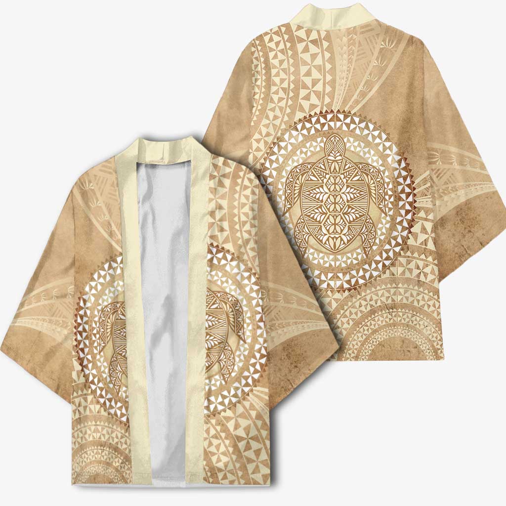 Tonga Ngatu Turtle Kimono Vintage Tongan Tapa Cloth LT14 - Polynesian Pride