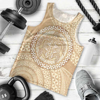 Tonga Ngatu Turtle Men Tank Top Vintage Tongan Tapa Cloth LT14 - Polynesian Pride