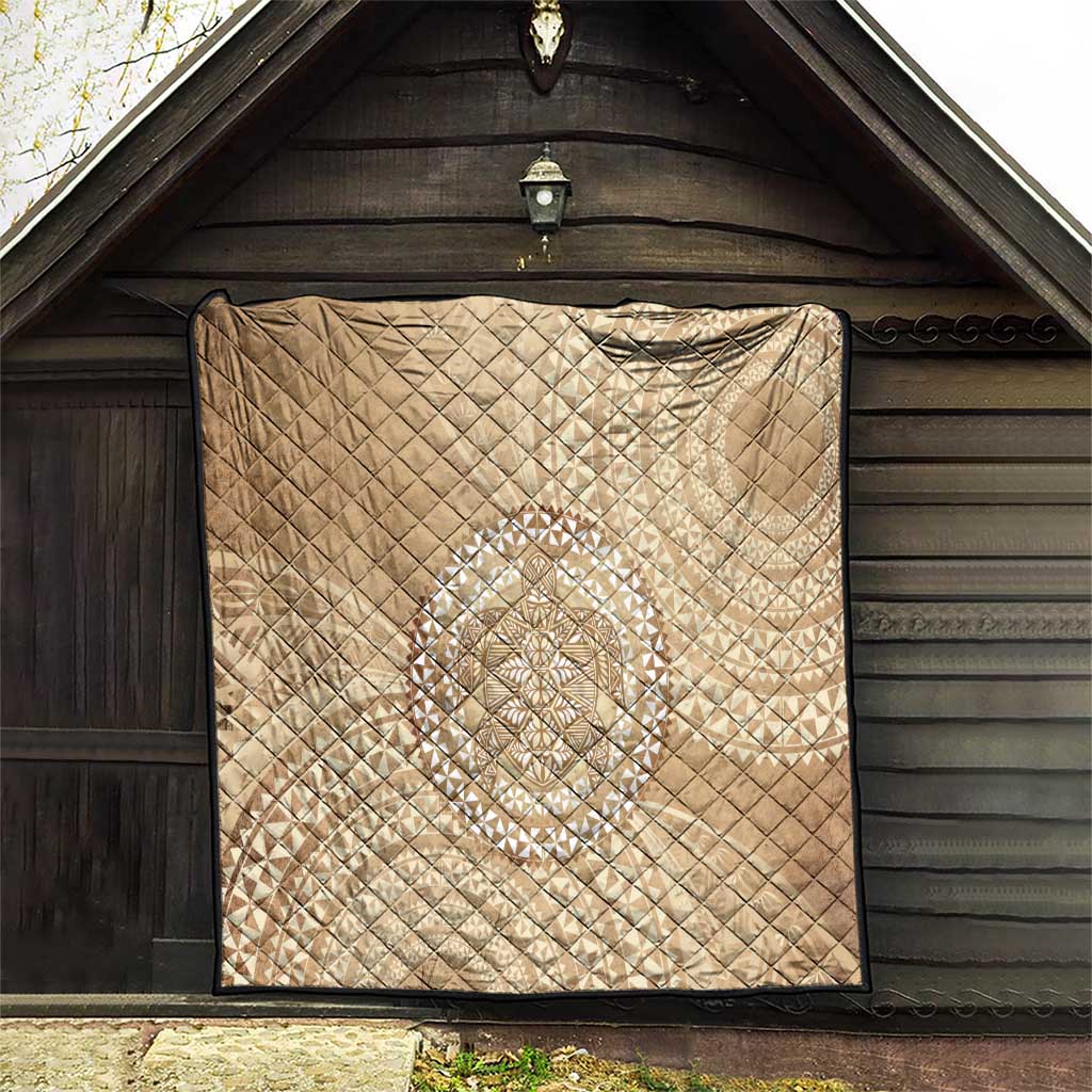 Tonga Ngatu Turtle Quilt Vintage Tongan Tapa Cloth LT14 - Polynesian Pride