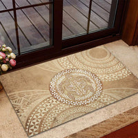 Tonga Ngatu Turtle Rubber Doormat Vintage Tongan Tapa Cloth LT14 - Polynesian Pride