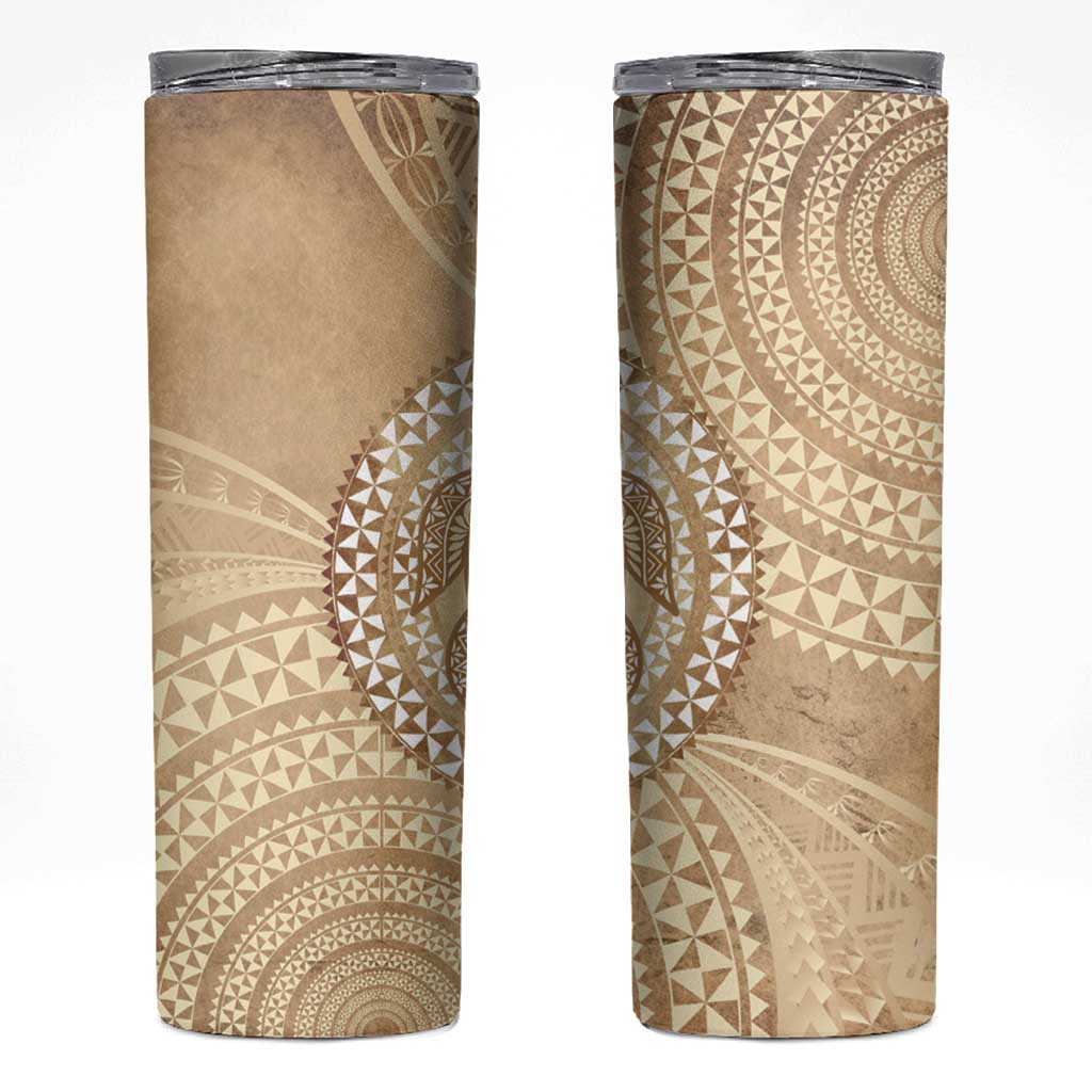 Tonga Ngatu Turtle Skinny Tumbler Vintage Tongan Tapa Cloth