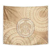 Tonga Ngatu Turtle Tapestry Vintage Tongan Tapa Cloth LT14 - Polynesian Pride