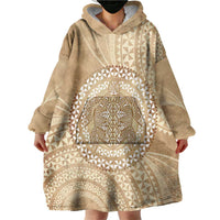 Tonga Ngatu Turtle Wearable Blanket Hoodie Vintage Tongan Tapa Cloth LT14 - Polynesian Pride