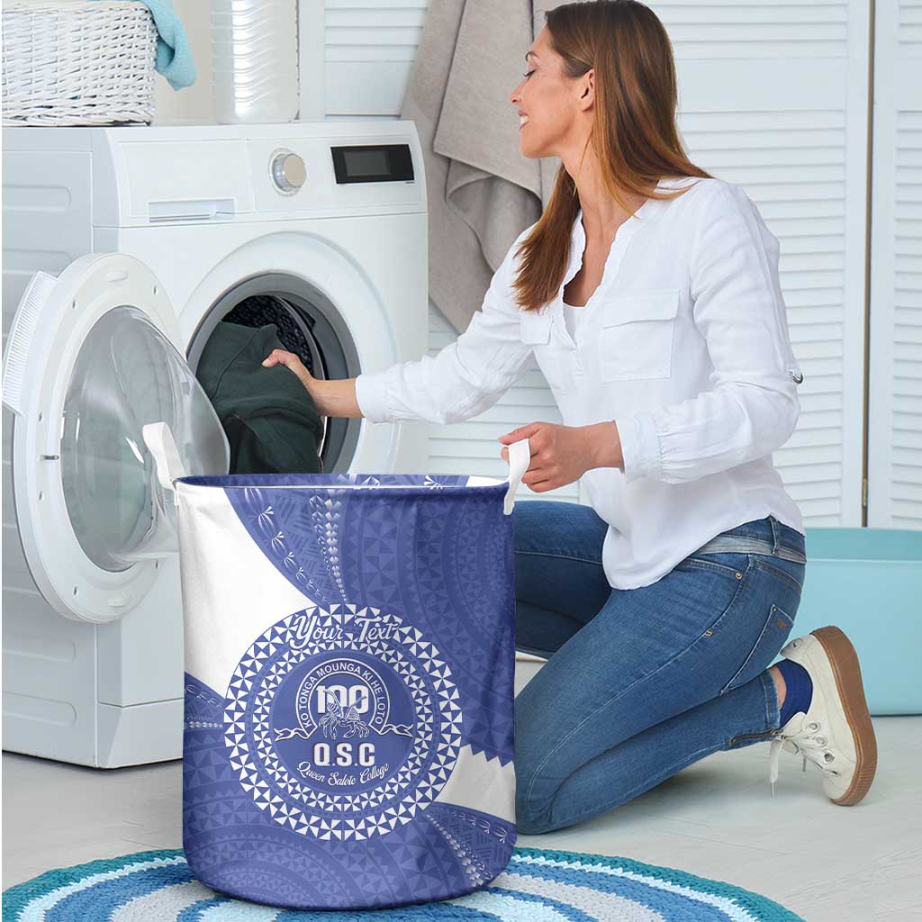 Queen Salote College 100th Anniversary Personalized Laundry Basket Est 1926 Kolisi Fefine Tongan Ngatu Pattern LT14 - Polynesian Pride
