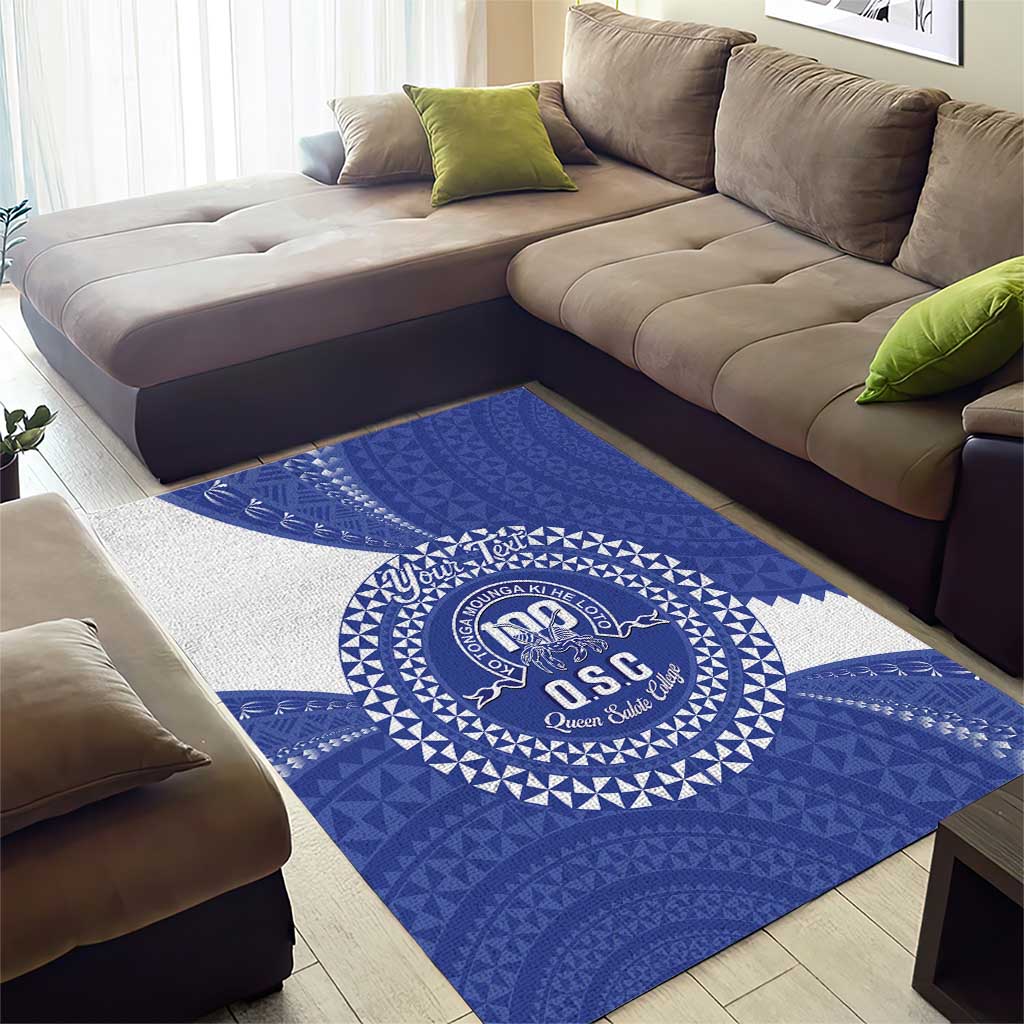 Queen Salote College 100th Anniversary Personalized Area Rug Est 1926 Kolisi Fefine Tongan Ngatu Pattern LT14 - Polynesian Pride