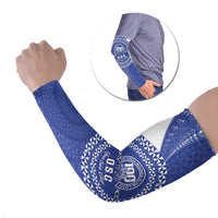 Queen Salote College 100th Anniversary Personalized Arm Sleeves Est 1926 Kolisi Fefine Tongan Ngatu Pattern