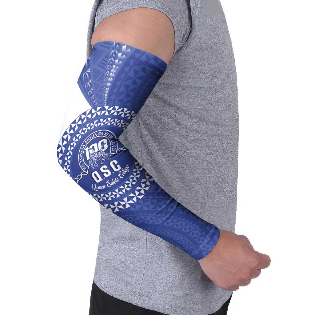 Queen Salote College 100th Anniversary Personalized Arm Sleeves Est 1926 Kolisi Fefine Tongan Ngatu Pattern