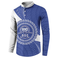 Queen Salote College 100th Anniversary Personalized Button Sweatshirt Est 1926 Kolisi Fefine Tongan Ngatu Pattern LT14 - Polynesian Pride