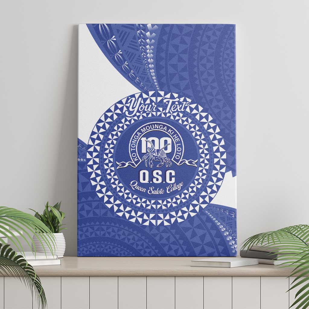 Queen Salote College 100th Anniversary Personalized Canvas Wall Art Est 1926 Kolisi Fefine Tongan Ngatu Pattern LT14 - Polynesian Pride