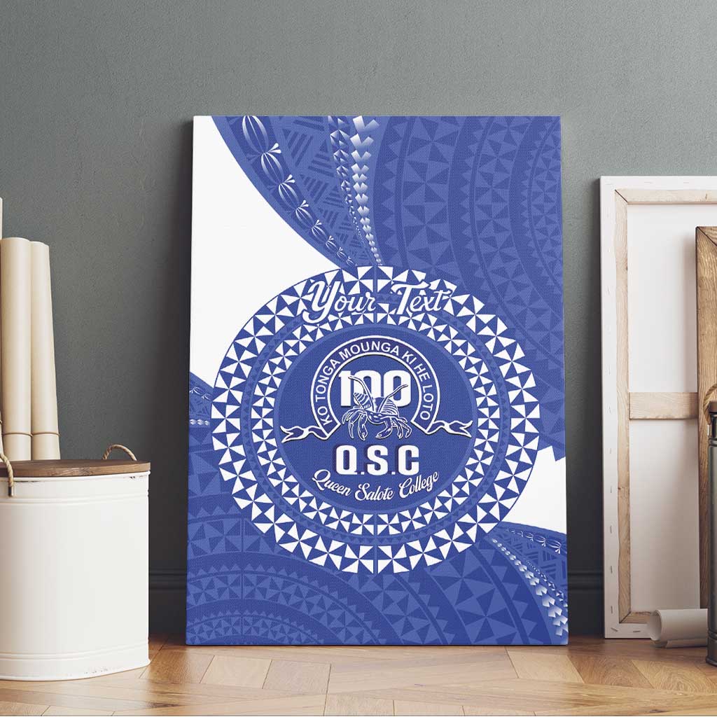 Queen Salote College 100th Anniversary Personalized Canvas Wall Art Est 1926 Kolisi Fefine Tongan Ngatu Pattern LT14 - Polynesian Pride