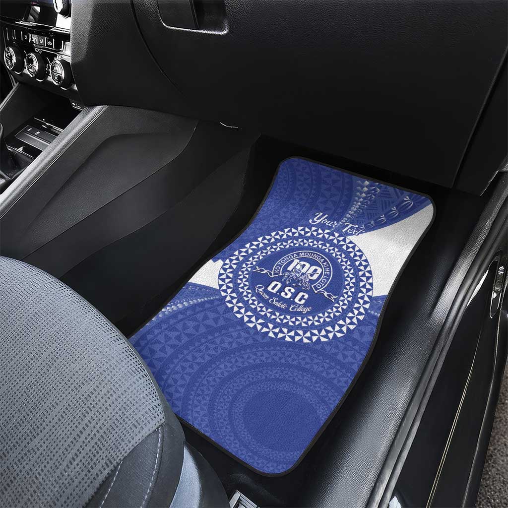 Queen Salote College 100th Anniversary Personalized Car Mats Est 1926 Kolisi Fefine Tongan Ngatu Pattern LT14 - Polynesian Pride