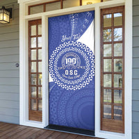 Queen Salote College 100th Anniversary Personalized Door Cover Est 1926 Kolisi Fefine Tongan Ngatu Pattern LT14 - Polynesian Pride