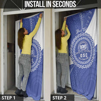 Queen Salote College 100th Anniversary Personalized Door Cover Est 1926 Kolisi Fefine Tongan Ngatu Pattern LT14 - Polynesian Pride