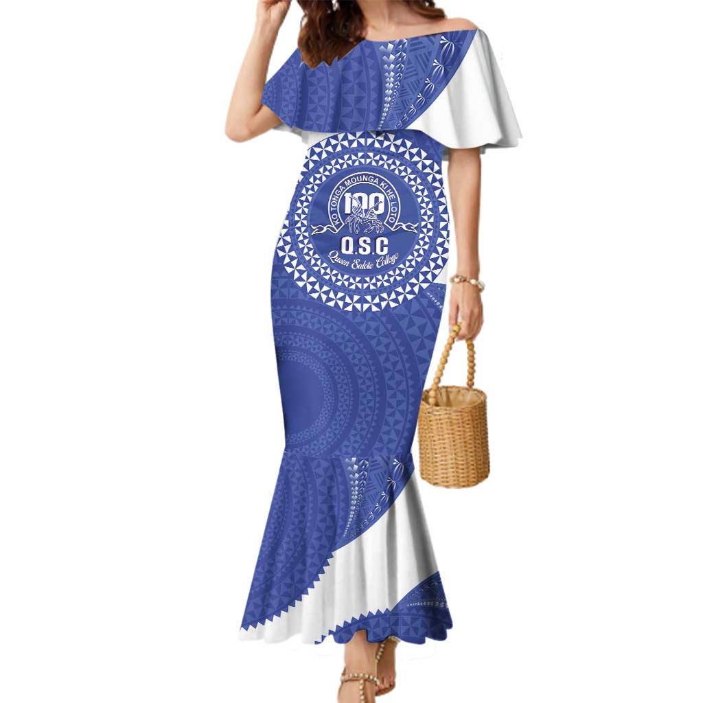 Queen Salote College 100th Anniversary Personalized Family Matching Mermaid Dress and Hawaiian Shirt Est 1926 Kolisi Fefine Tongan Ngatu Pattern