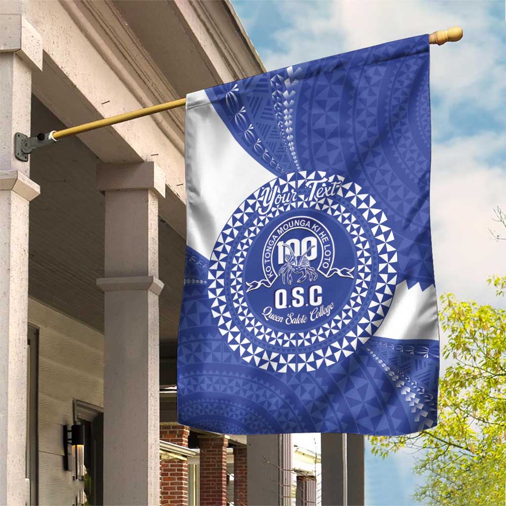 Queen Salote College 100th Anniversary Personalized Garden Flag Est 1926 Kolisi Fefine Tongan Ngatu Pattern