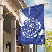 Queen Salote College 100th Anniversary Personalized Garden Flag Est 1926 Kolisi Fefine Tongan Ngatu Pattern