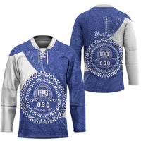 Queen Salote College 100th Anniversary Personalized Hockey Jersey Est 1926 Kolisi Fefine Tongan Ngatu Pattern