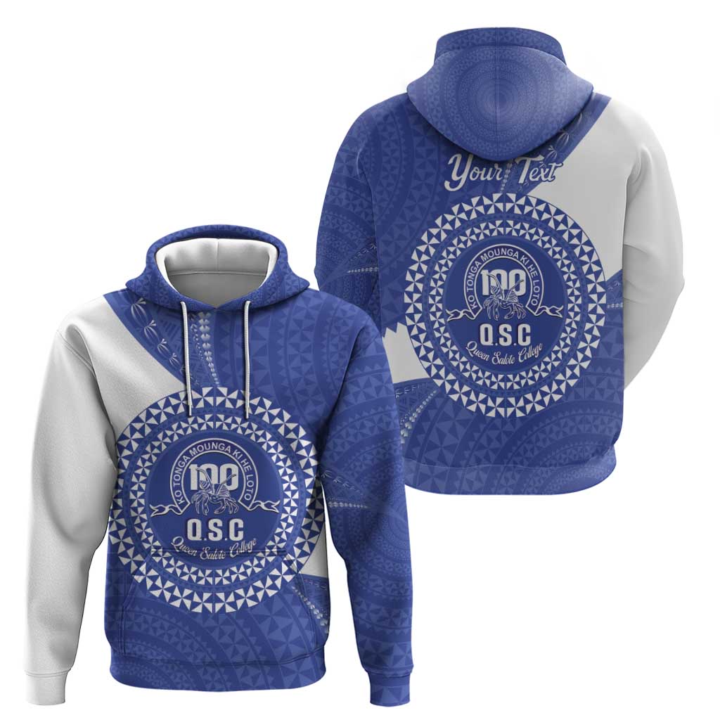 Queen Salote College 100th Anniversary Personalized Hoodie Est 1926 Kolisi Fefine Tongan Ngatu Pattern LT14 - Polynesian Pride