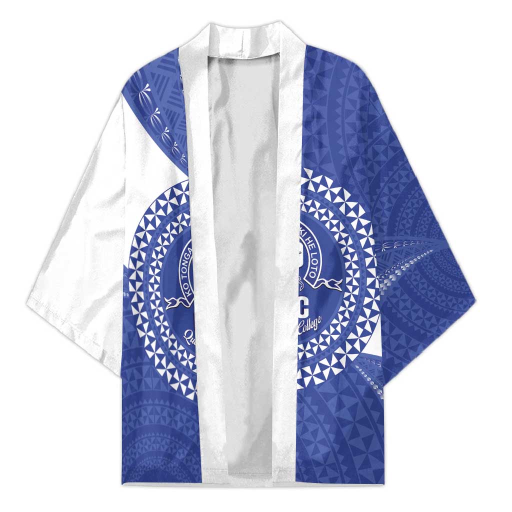 Queen Salote College 100th Anniversary Personalized Kimono Est 1926 Kolisi Fefine Tongan Ngatu Pattern