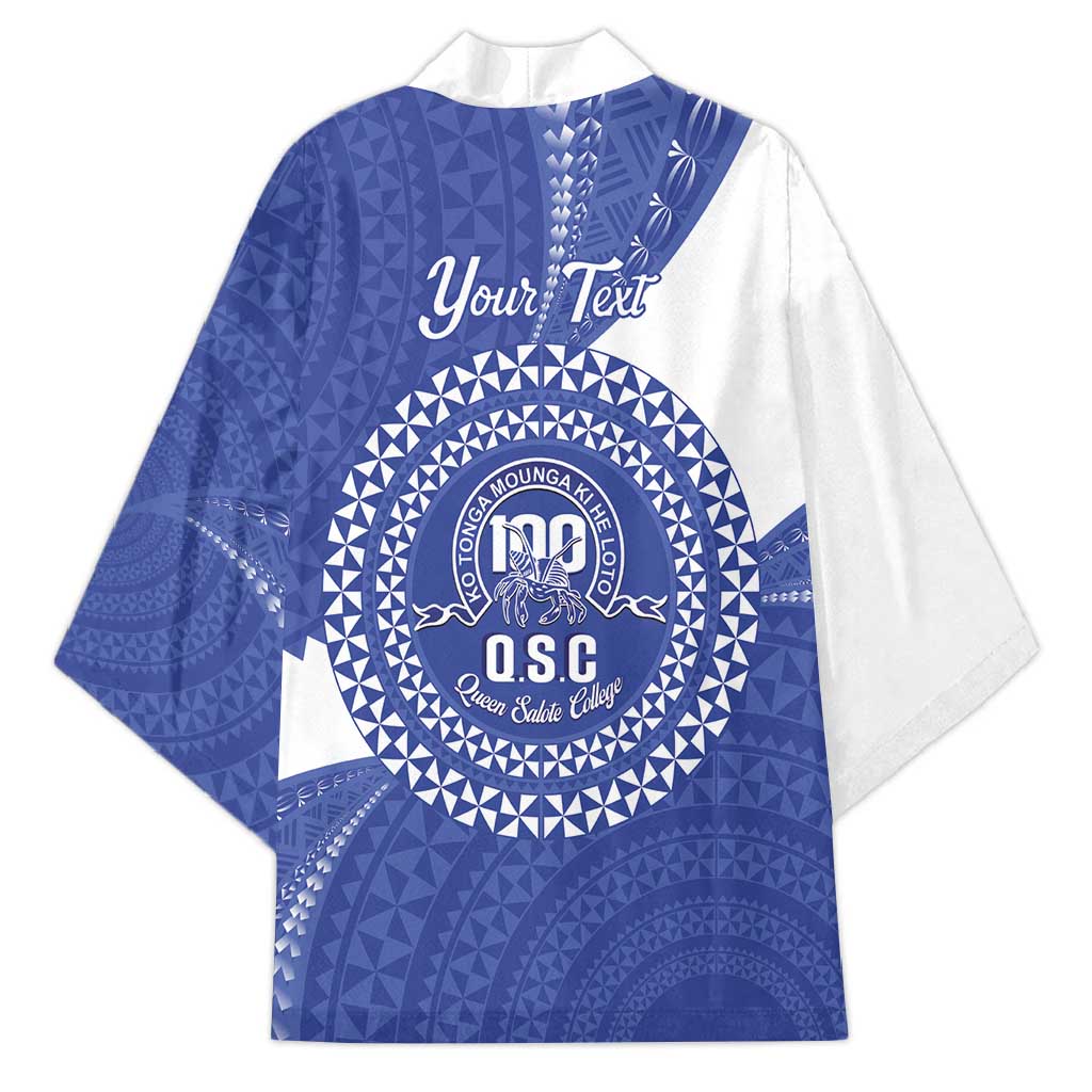 Queen Salote College 100th Anniversary Personalized Kimono Est 1926 Kolisi Fefine Tongan Ngatu Pattern