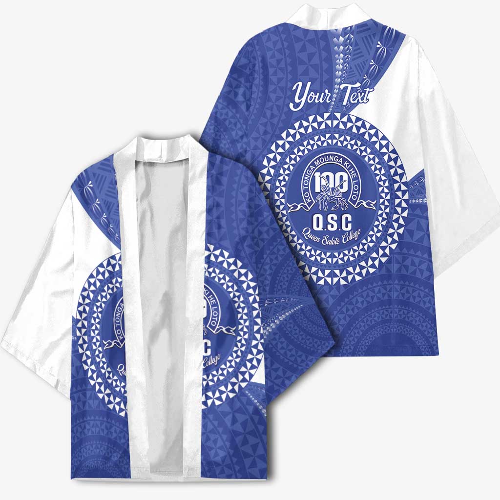 Queen Salote College 100th Anniversary Personalized Kimono Est 1926 Kolisi Fefine Tongan Ngatu Pattern
