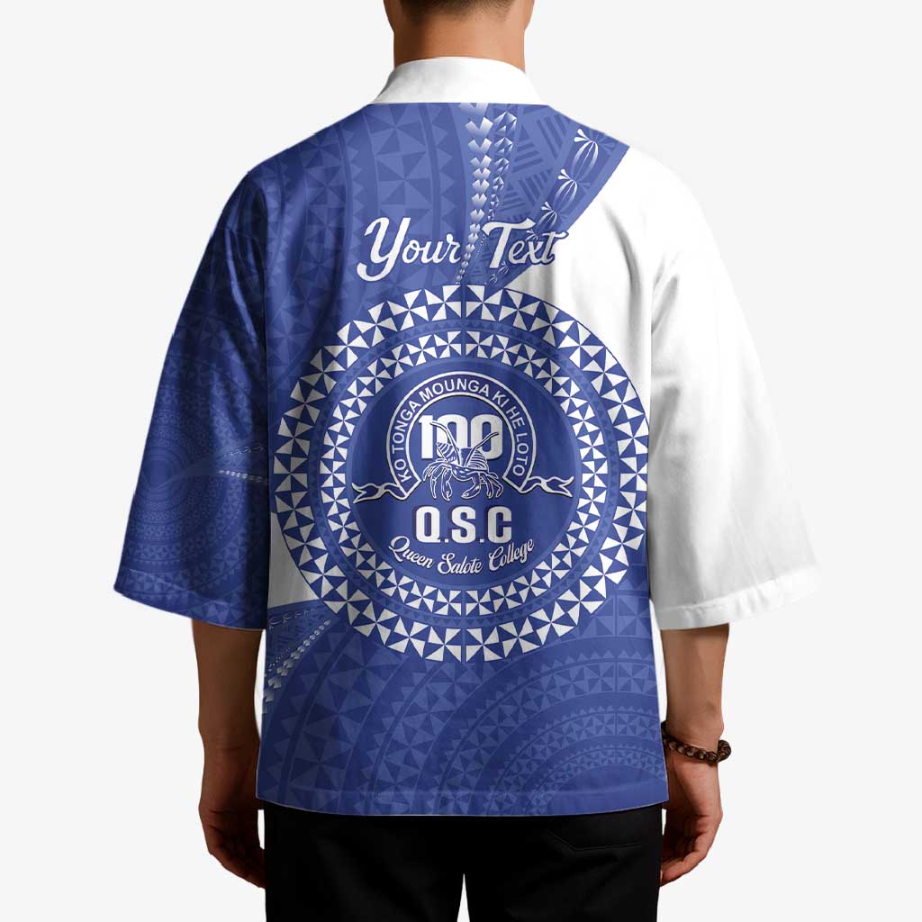 Queen Salote College 100th Anniversary Personalized Kimono Est 1926 Kolisi Fefine Tongan Ngatu Pattern