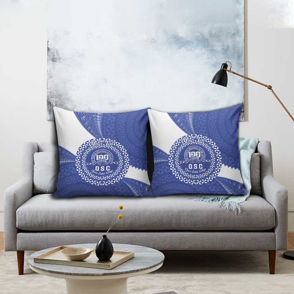 Queen Salote College 100th Anniversary Personalized Pillow Cover Est 1926 Kolisi Fefine Tongan Ngatu Pattern LT14 - Polynesian Pride