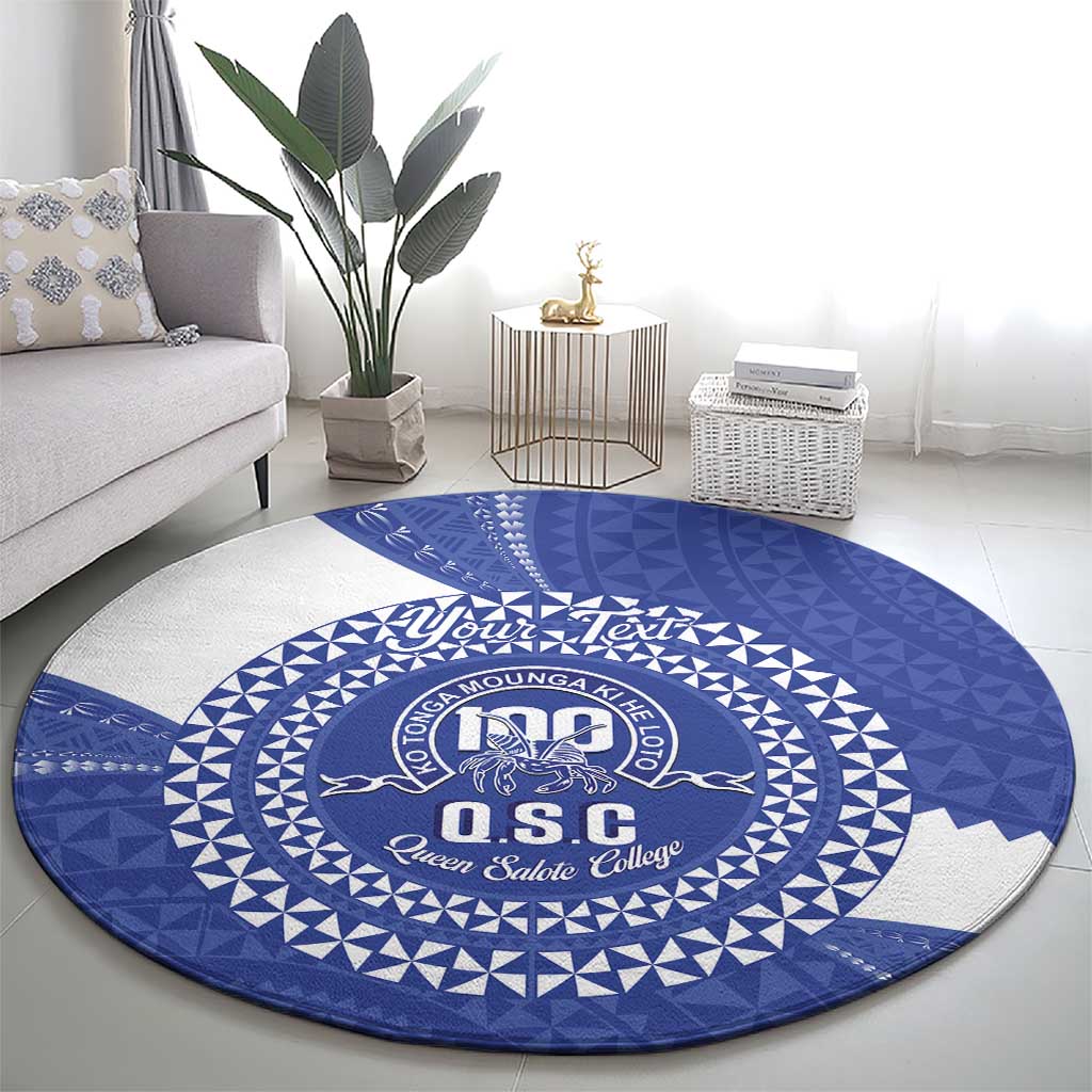 Queen Salote College 100th Anniversary Personalized Round Carpet Est 1926 Kolisi Fefine Tongan Ngatu Pattern LT14 - Polynesian Pride
