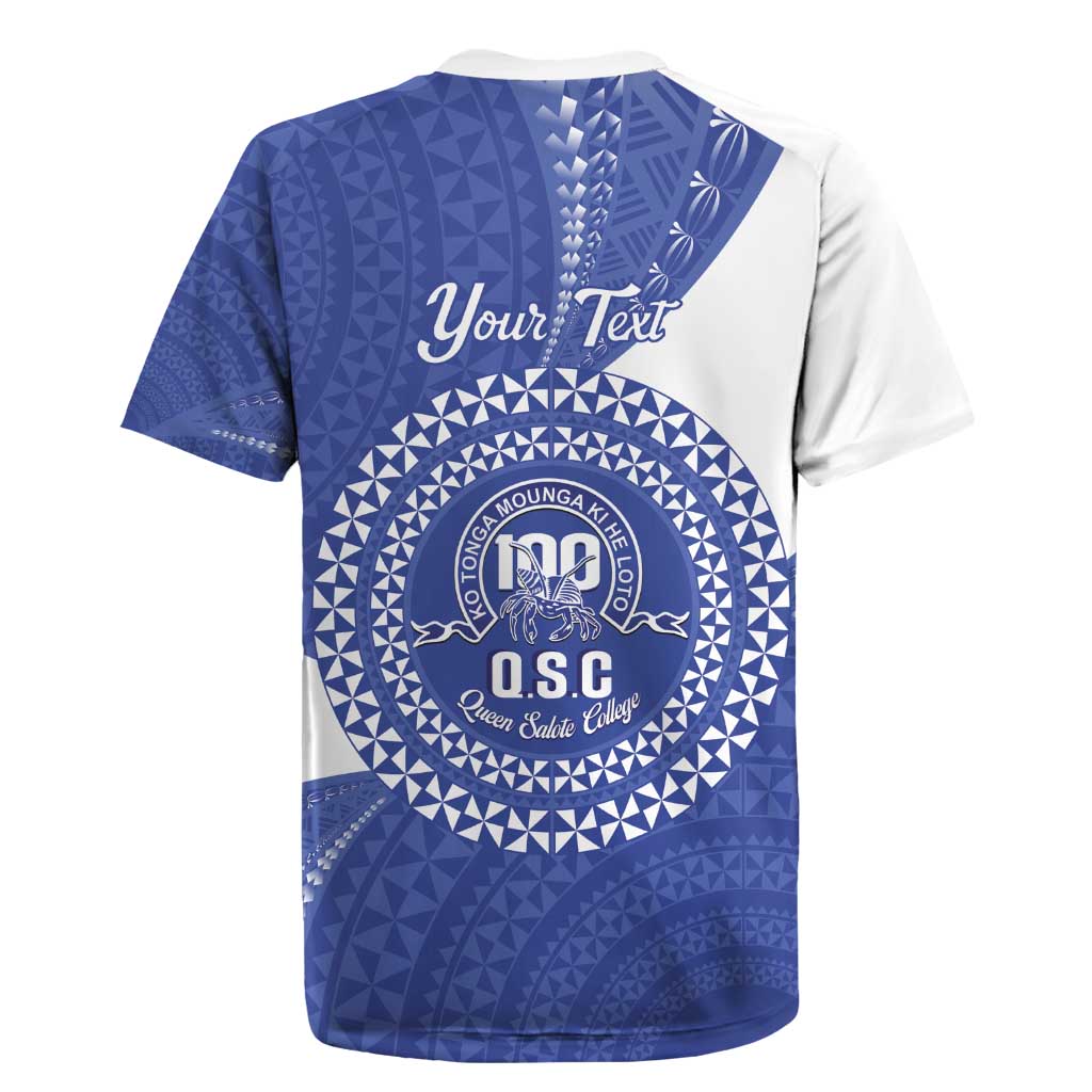 Queen Salote College 100th Anniversary Personalized Rugby Jersey Est 1926 Kolisi Fefine Tongan Ngatu Pattern LT14 - Polynesian Pride