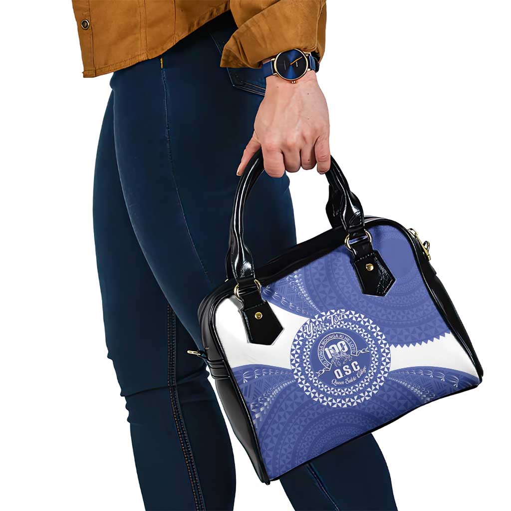 Queen Salote College 100th Anniversary Personalized Shoulder Handbag Est 1926 Kolisi Fefine Tongan Ngatu Pattern LT14 - Polynesian Pride