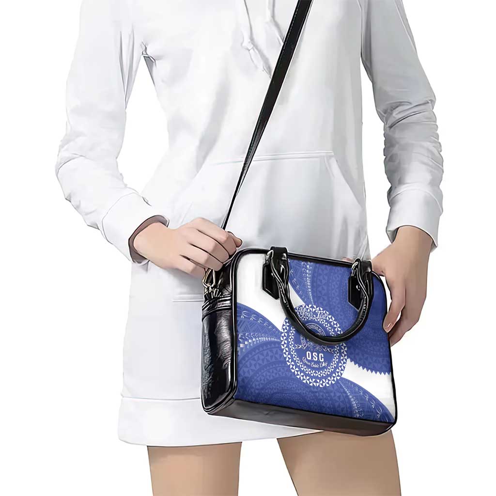 Queen Salote College 100th Anniversary Personalized Shoulder Handbag Est 1926 Kolisi Fefine Tongan Ngatu Pattern LT14 - Polynesian Pride