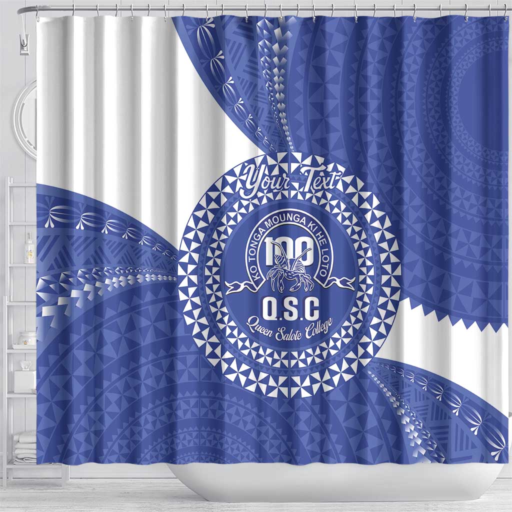 Queen Salote College 100th Anniversary Personalized Shower Curtain Est 1926 Kolisi Fefine Tongan Ngatu Pattern LT14 - Polynesian Pride