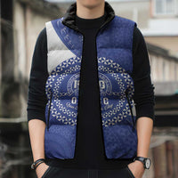 Queen Salote College 100th Anniversary Personalized Sleeveless Puffer Jacket Est 1926 Kolisi Fefine Tongan Ngatu Pattern LT14 - Polynesian Pride