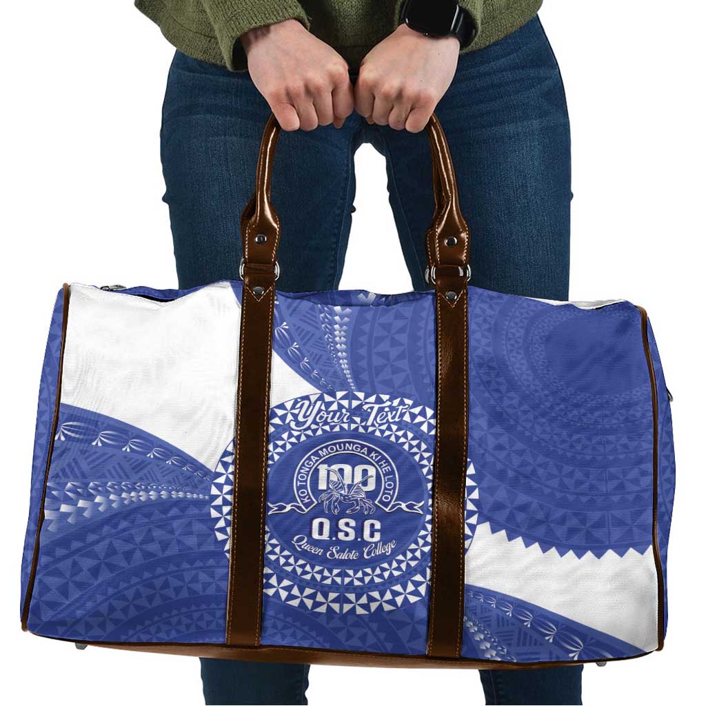 Queen Salote College 100th Anniversary Personalized Travel Bag Est 1926 Kolisi Fefine Tongan Ngatu Pattern