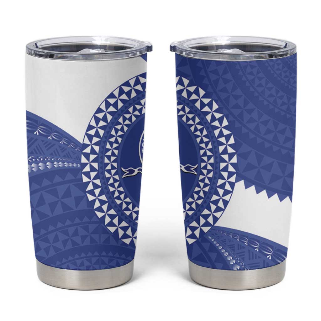 Queen Salote College 100th Anniversary Tumbler Cup Est 1926 Kolisi Fefine Tongan Ngatu Pattern