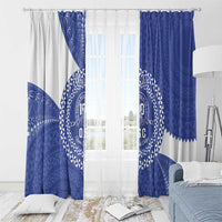 Queen Salote College 100th Anniversary Personalized Window Curtain Est 1926 Kolisi Fefine Tongan Ngatu Pattern