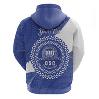 Queen Salote College 100th Anniversary Personalized Zip Hoodie Est 1926 Kolisi Fefine Tongan Ngatu Pattern LT14 - Polynesian Pride