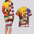 Personalised United States And Papua New Guinea Couples Matching Long Sleeve Bodycon Dress and Hawaiian Shirt USA Eagle With PNG Bird Of Paradise