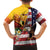 Personalised United States And Papua New Guinea Family Matching Long Sleeve Bodycon Dress and Hawaiian Shirt USA Eagle With PNG Bird Of Paradise
