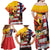 Personalised United States And Papua New Guinea Family Matching Off Shoulder Maxi Dress and Hawaiian Shirt USA Eagle With PNG Bird Of Paradise