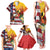 Personalised United States And Papua New Guinea Family Matching Tank Maxi Dress and Hawaiian Shirt USA Eagle With PNG Bird Of Paradise