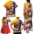 Personalised United States And Papua New Guinea Family Matching Tank Maxi Dress and Hawaiian Shirt USA Eagle With PNG Bird Of Paradise