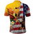 Personalised United States And Papua New Guinea Polo Shirt USA Eagle With PNG Bird Of Paradise