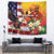 Personalised United States And Papua New Guinea Tapestry USA Eagle With PNG Bird Of Paradise