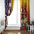 Personalised United States And Papua New Guinea Window Curtain USA Eagle With PNG Bird Of Paradise