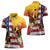 Personalised United States And Papua New Guinea Women Polo Shirt USA Eagle With PNG Bird Of Paradise